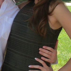 Abercrombie & Fitch, XS, army green, lace dress